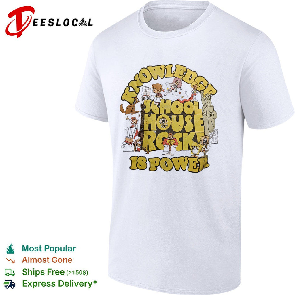 Knowledge is Power Characters ABC 1970s Educational TV show shirt Unisex