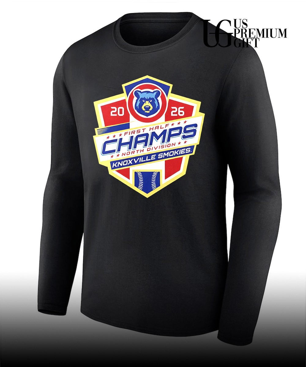 Knoxville Smokies Baseball 2026 First Half Champs North Division T shirt Unisex