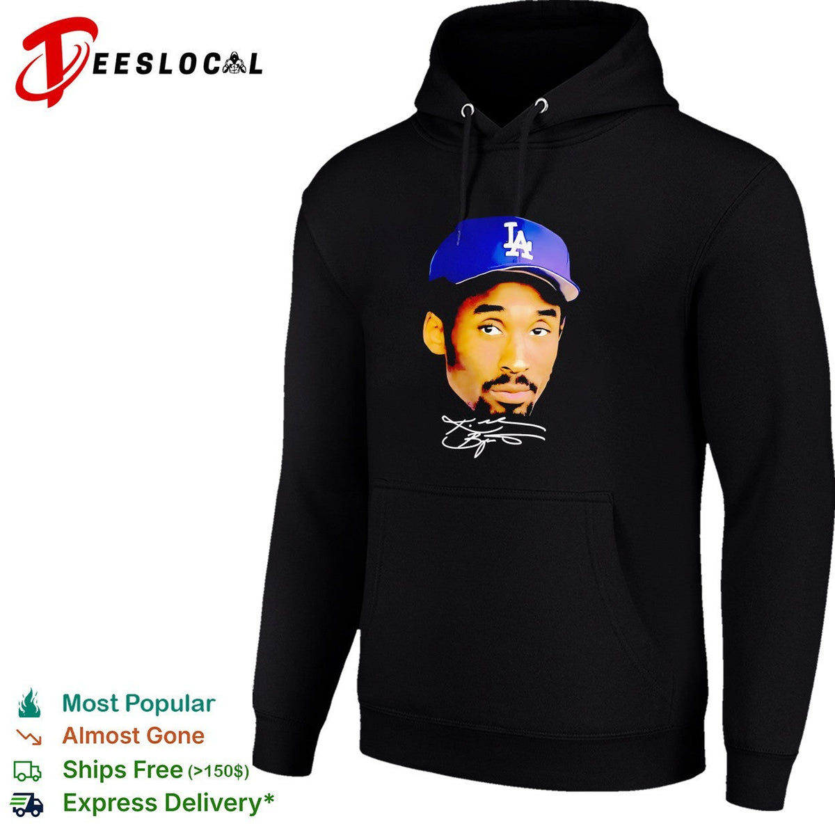 Kobe Bryant Los Angeles Dodgers Los Angeles Lakers NBA signature autograph shirt Unisex