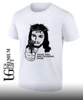 Jesus with gun fuck you you fucking fuck shirt Unisex