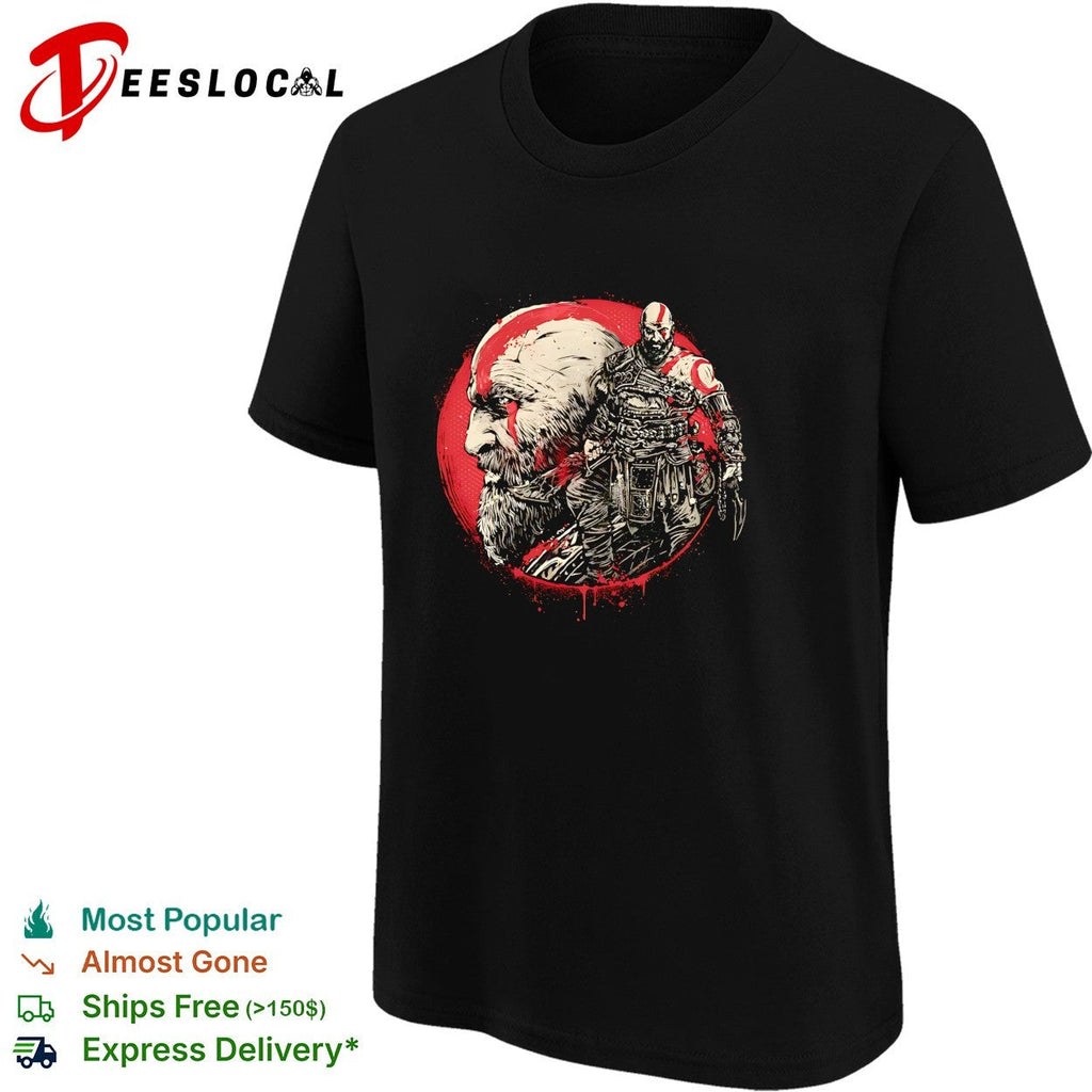 Kratos from God of War Born of Chaos and Destruction shirt Unisex