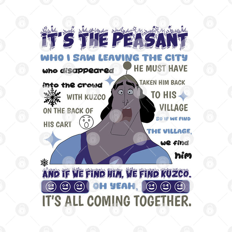 Kronk Oh Yeah It’s All Coming Together Emperor’s New Groove Meme T Shirt Unisex