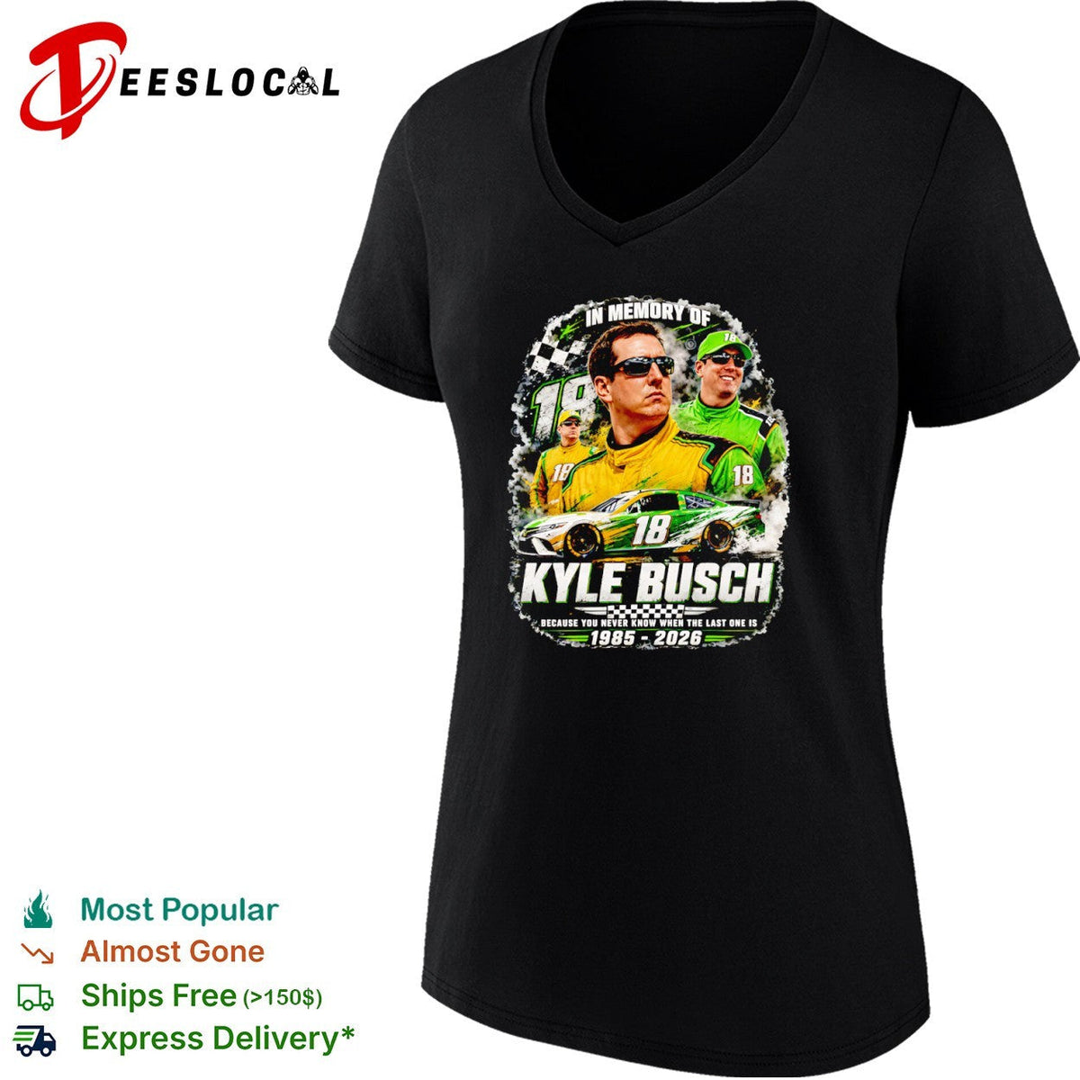 Kyle Busch Joe Gibbs Racing NASCAR In Memory of Kyle Busch 1985 2026 shirt Unisex