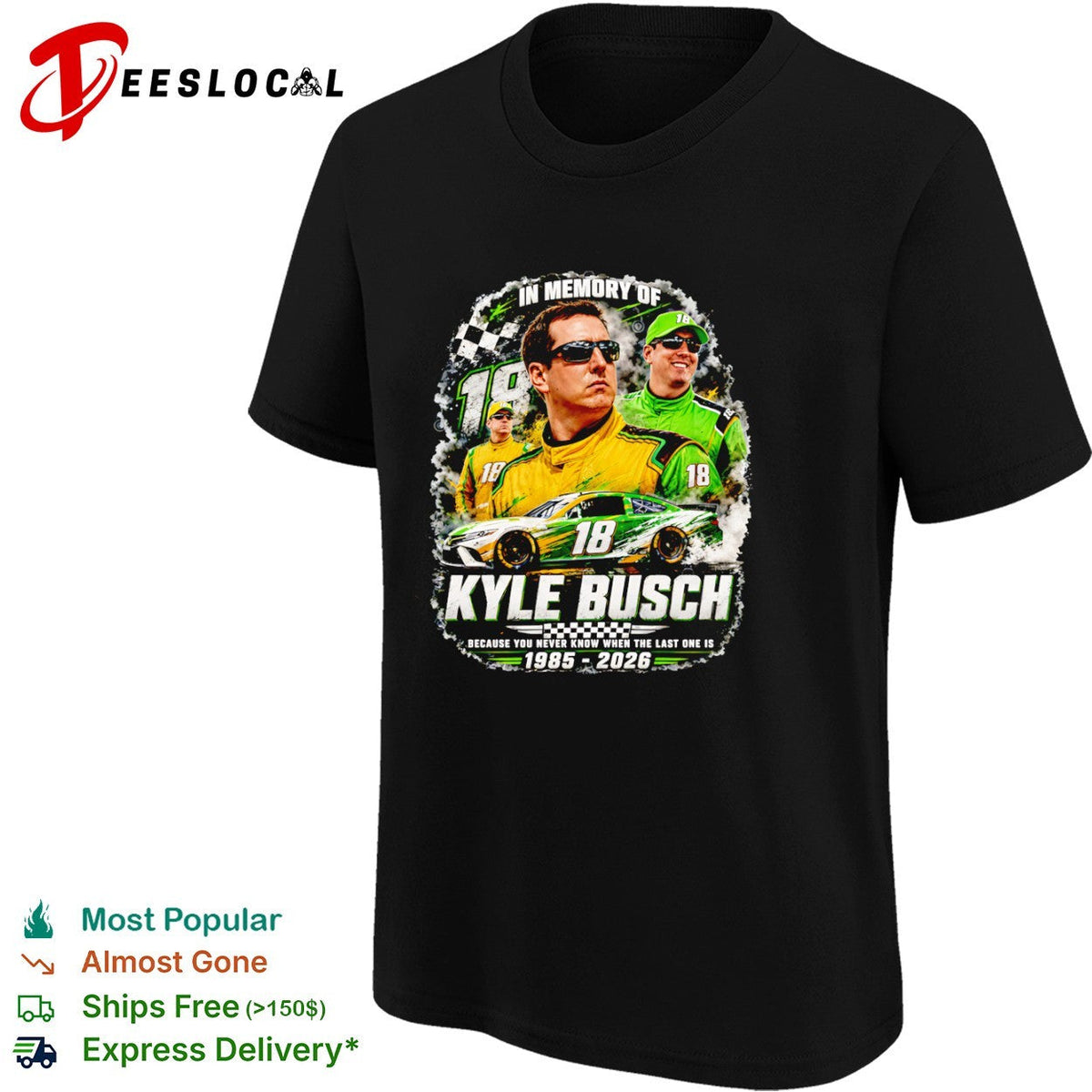 Kyle Busch Joe Gibbs Racing NASCAR In Memory of Kyle Busch 1985 2026 shirt Unisex