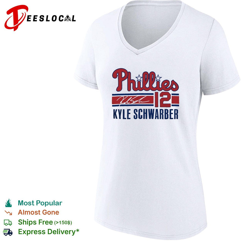 Kyle Schwarber Philadelphia Phillies 12 Signature Phillies shirt Unisex