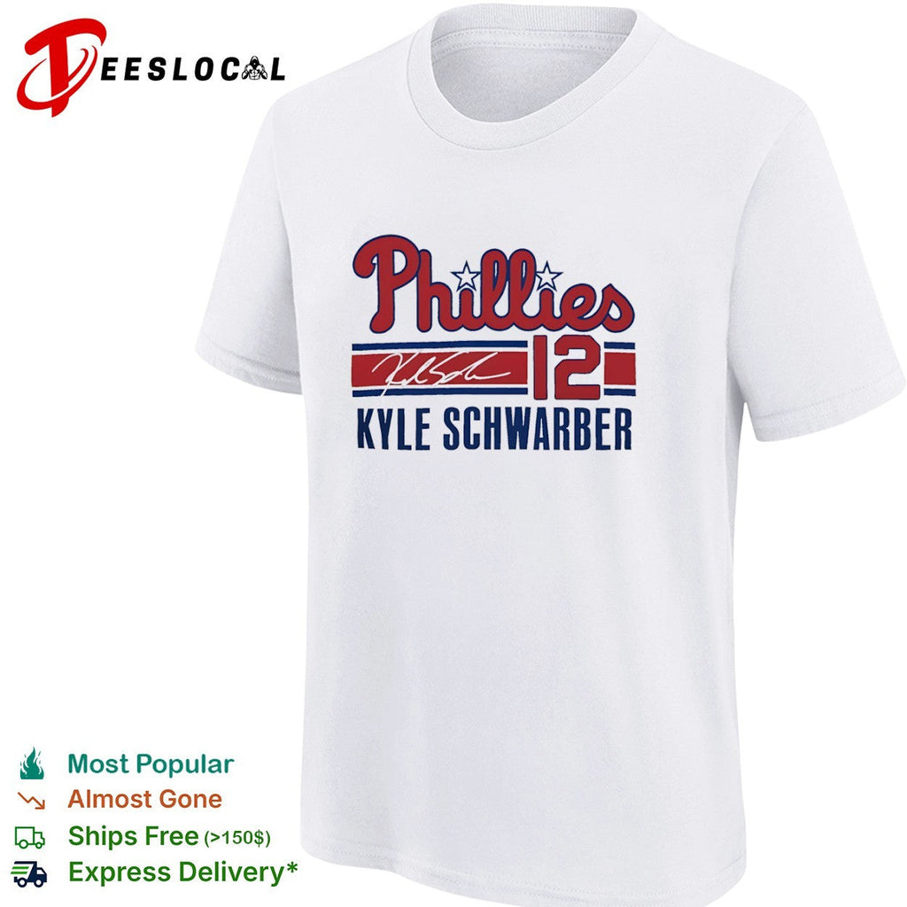 Kyle Schwarber Philadelphia Phillies 12 Signature Phillies shirt Unisex