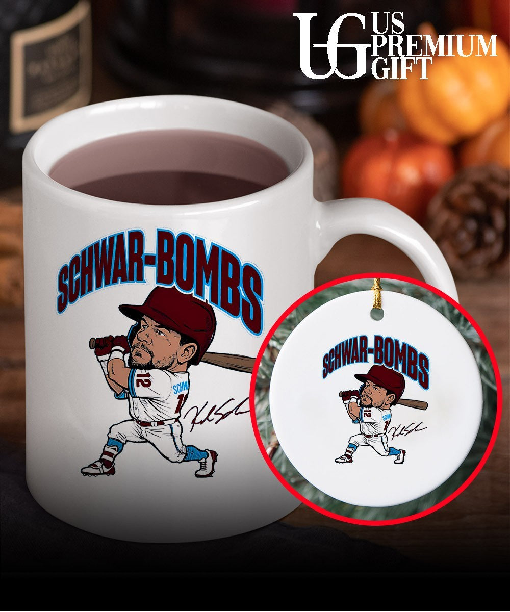 Kyle Schwarber Philadelphia Phillies baseball SchwarBombs signature caricature shirt Unisex