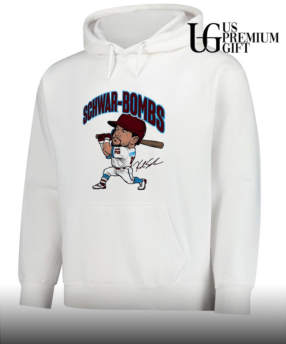 Kyle Schwarber Philadelphia Phillies baseball SchwarBombs signature caricature shirt Unisex