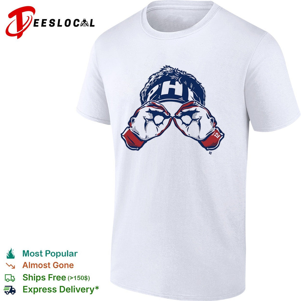 Kyle Schwarber Philadelphia Phillies hand goggles 12 shirt Unisex