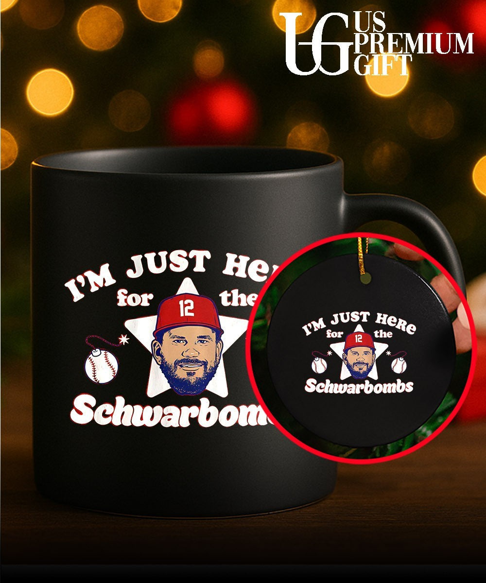 Kyle Schwarber big head I’m Just Here For The Schwarbombs Philadelphia Phillies baseball signature shirt