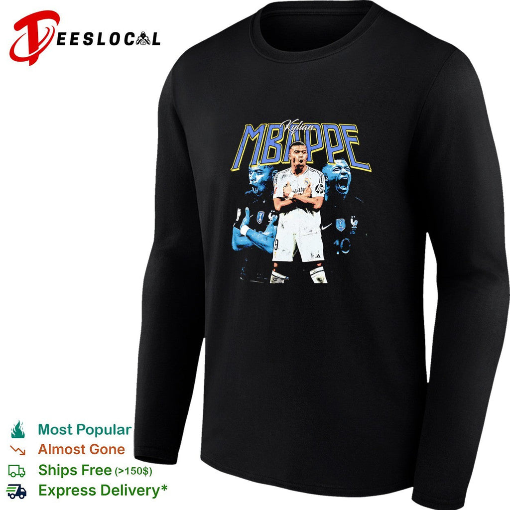 Kylian Mbappe Real Madrid France portrait shirt Unisex