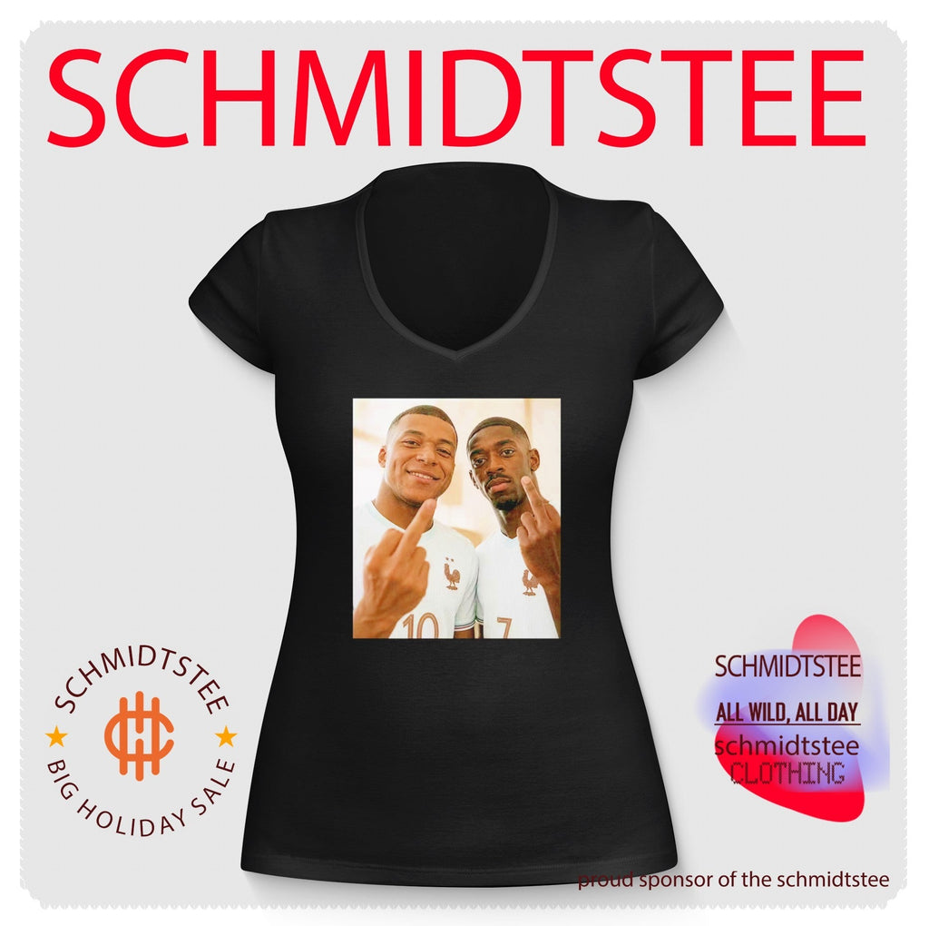 Kylian Mbappé and Ousmane Dembélé France National Team Middle Finger shirt Unisex