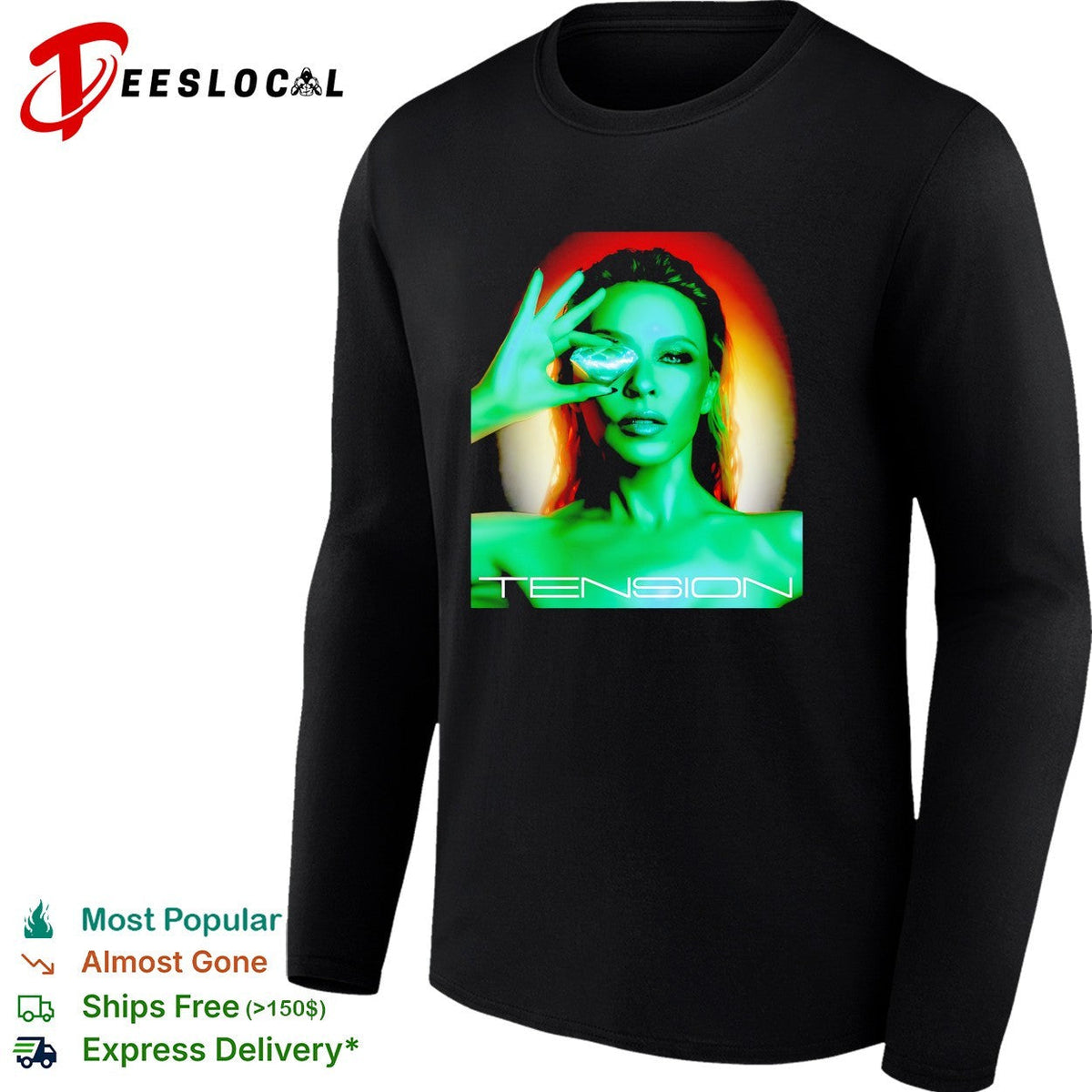 Kylie Minogue Tension Album Cover Artwork Music Fan shirt Unisex