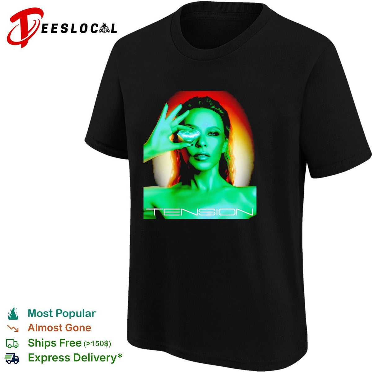 Kylie Minogue Tension Album Cover Artwork Music Fan shirt Unisex