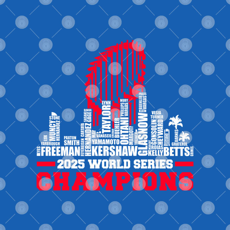 LA Baseball 2025 All Team Player Champions T Shirt Unisex