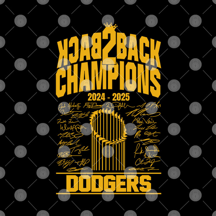 LA Baseball Back To Back Champions 2024 2025 T Shirt Unisex