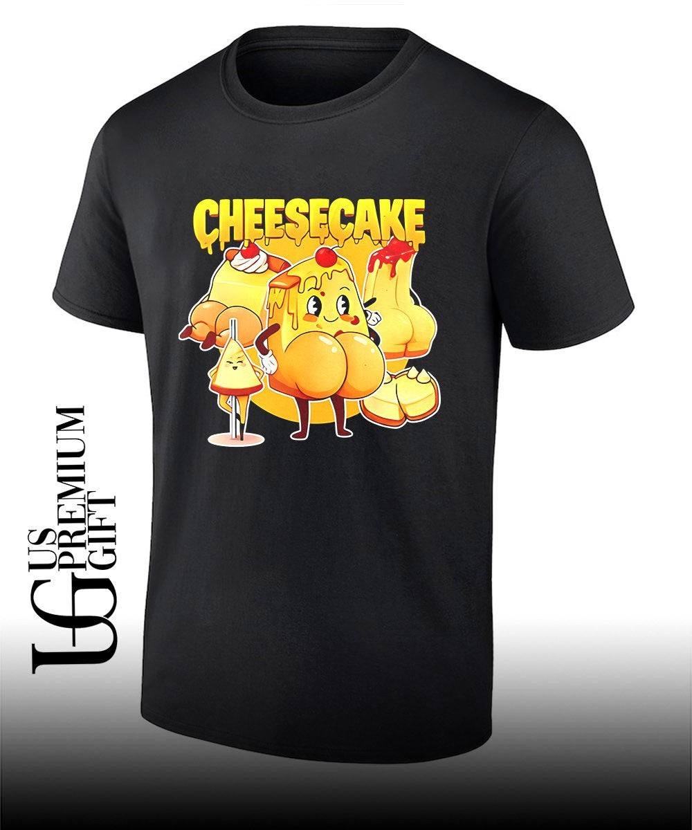 Anthropomorphic Dessert Humorous Cheesecake shirt Unisex