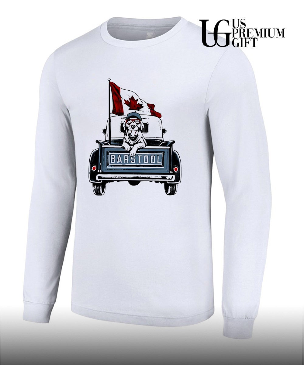 Labrador Retriever Canada Flag Baseball shirt Unisex