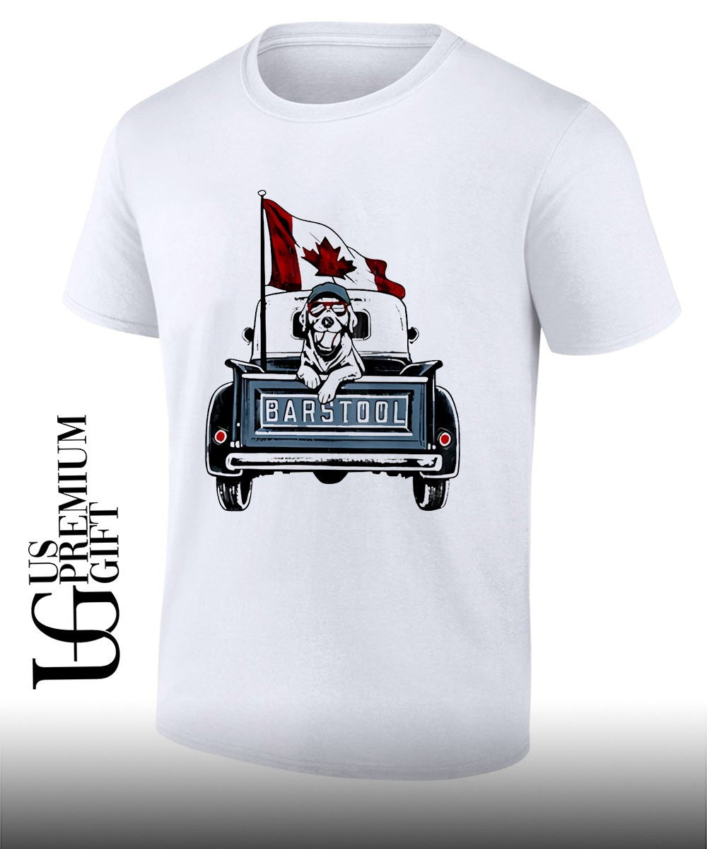 Labrador Retriever Canada Flag Baseball shirt Unisex