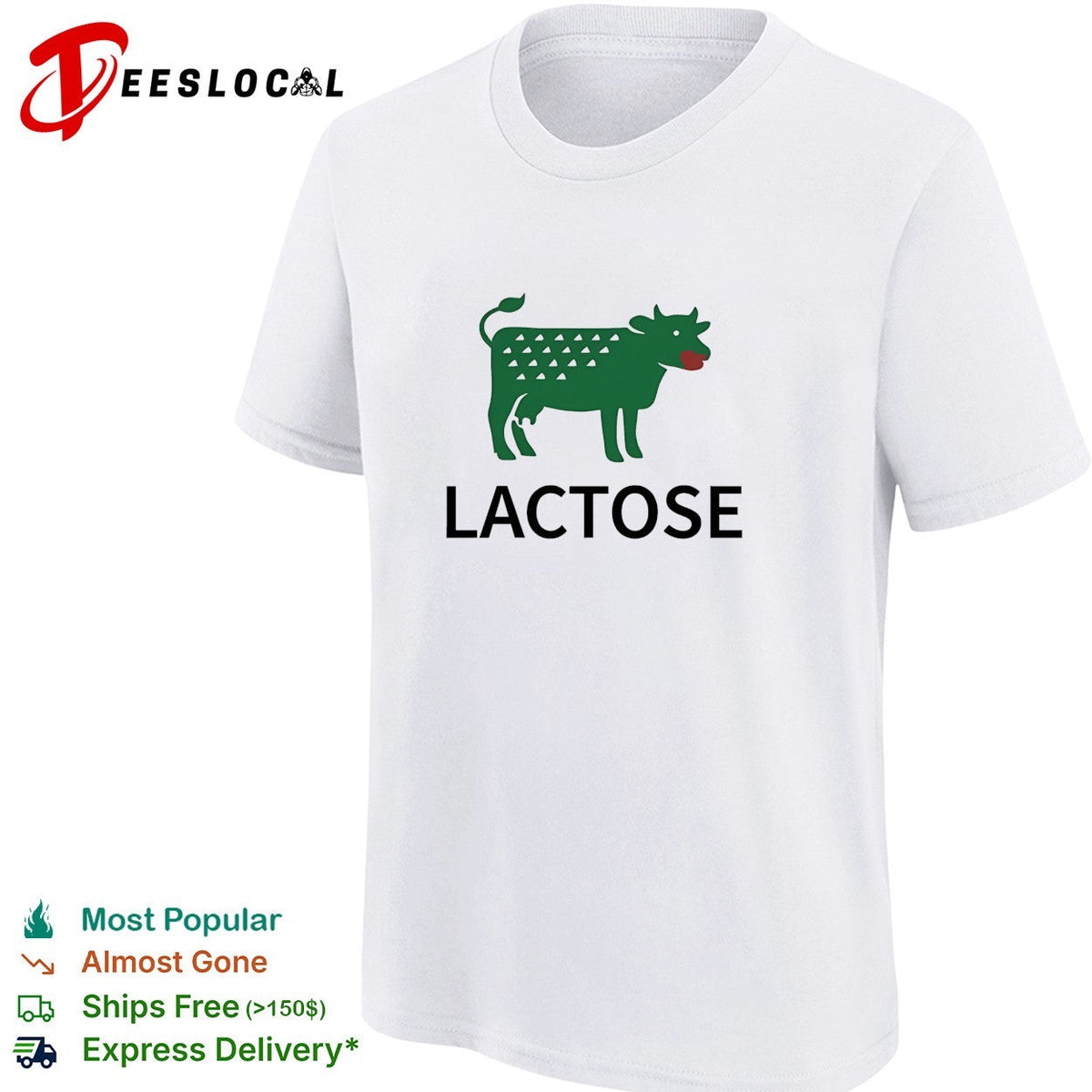Lactose cow shirt Unisex