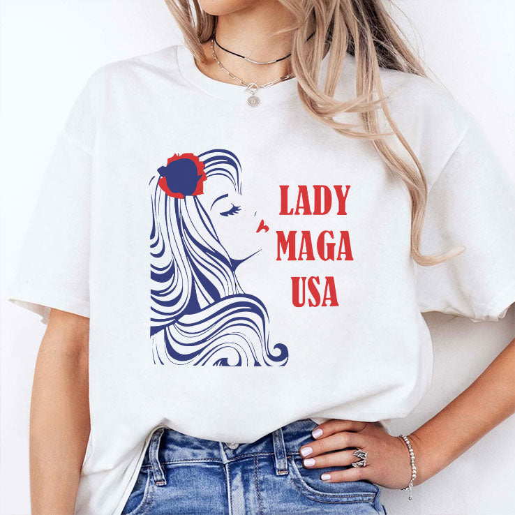 Lady MAGA USA T Shirt Unisex