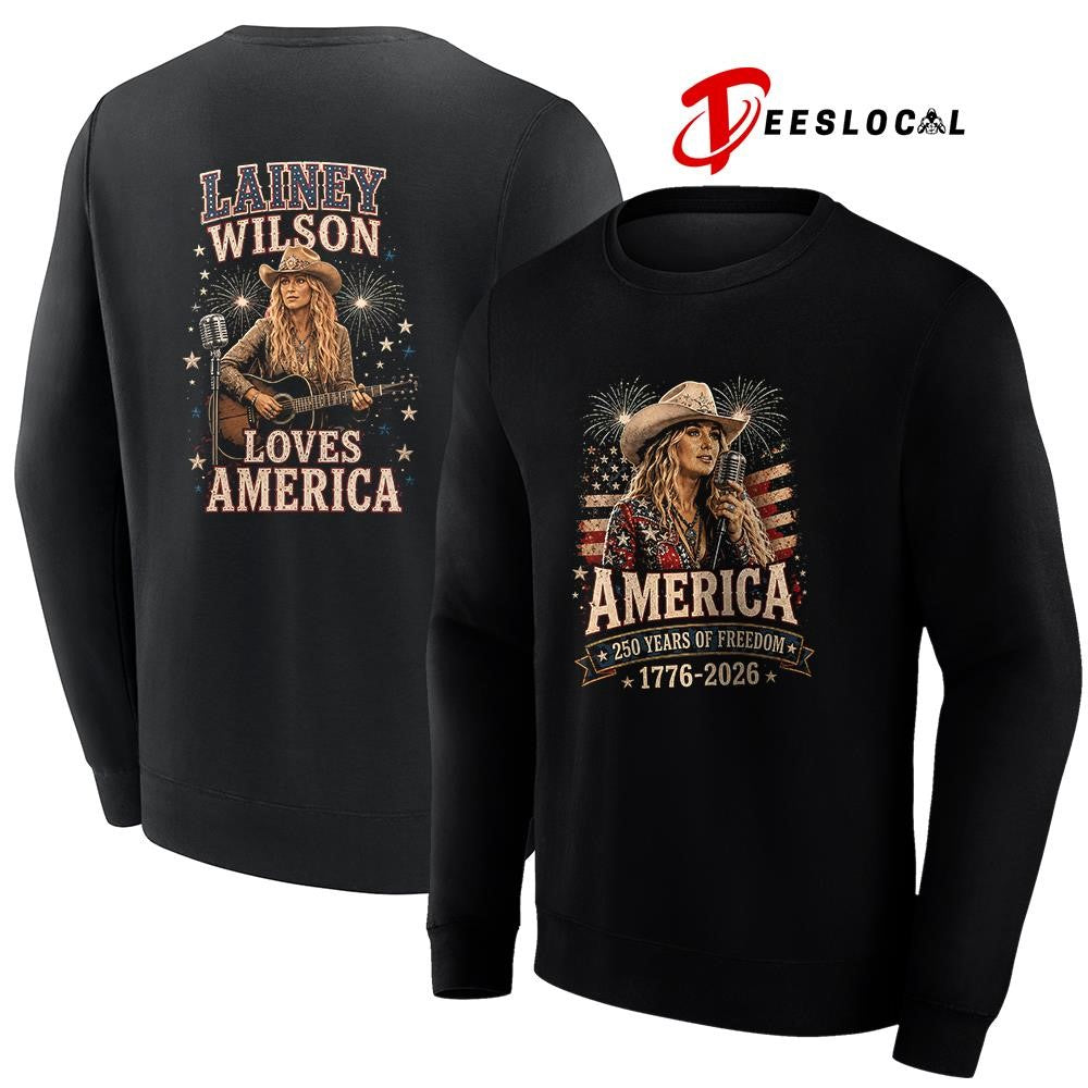 Lainey Wilson America 250 years of freedom loves America shirt Unisex