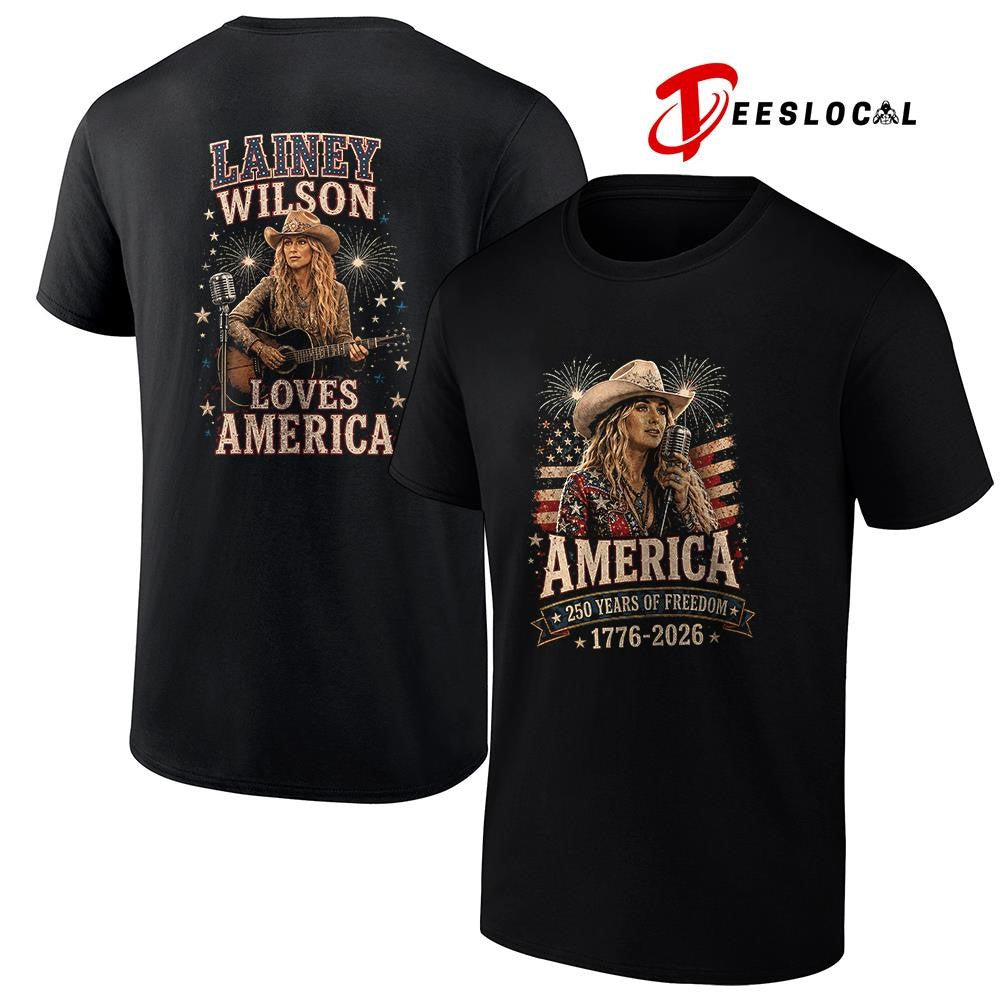 Lainey Wilson America 250 years of freedom loves America shirt Unisex