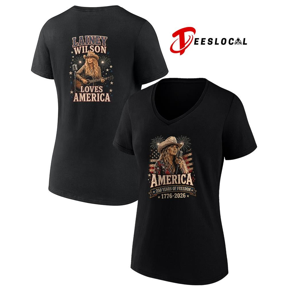 Lainey Wilson America 250 years of freedom loves America shirt Unisex