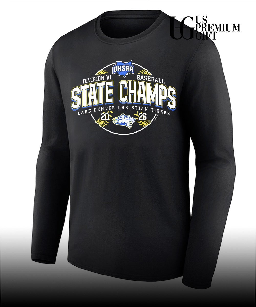 Lake Center Christian Tigers OHSAA Baseball D6 State Champions 2026 shirt Unisex