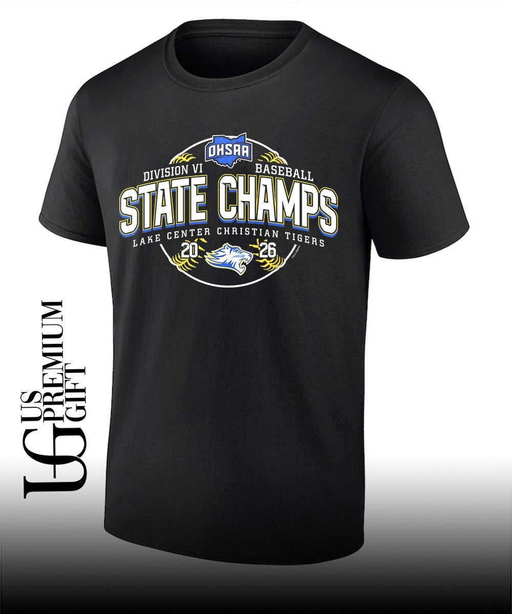 Lake Center Christian Tigers OHSAA Baseball D6 State Champions 2026 shirt Unisex