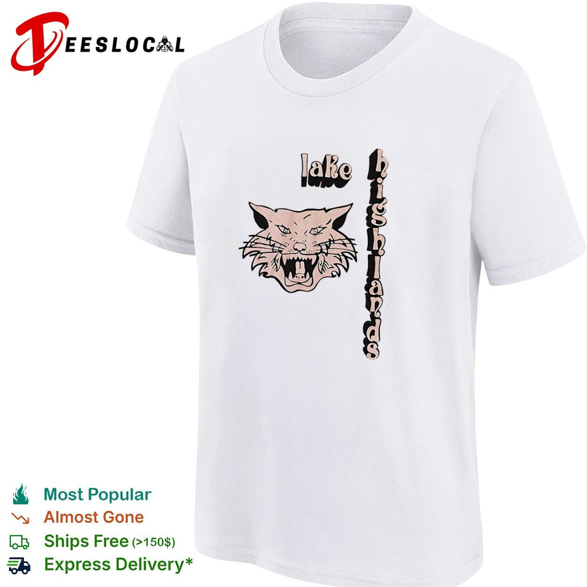 Lake Highlands Wildcat Mascot shirt Unisex