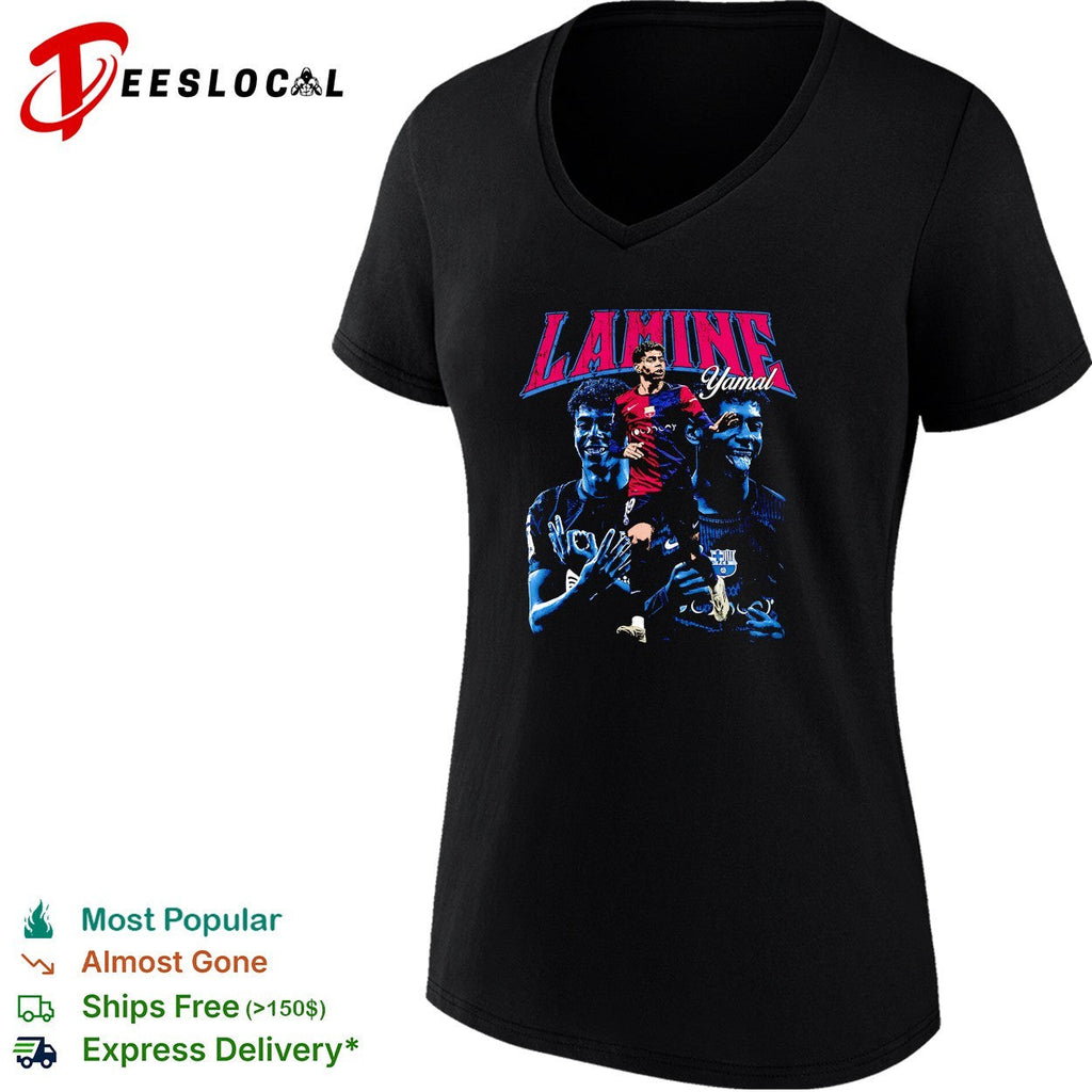 Lamine Yamal Barcelona portrait shirt Unisex