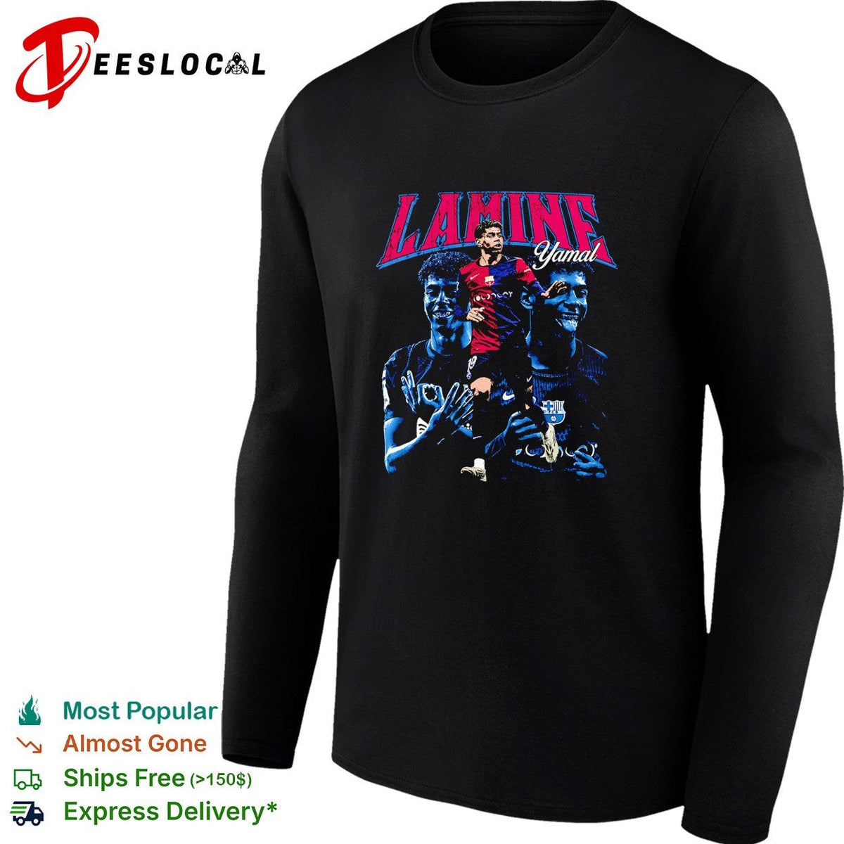 Lamine Yamal Barcelona portrait shirt Unisex