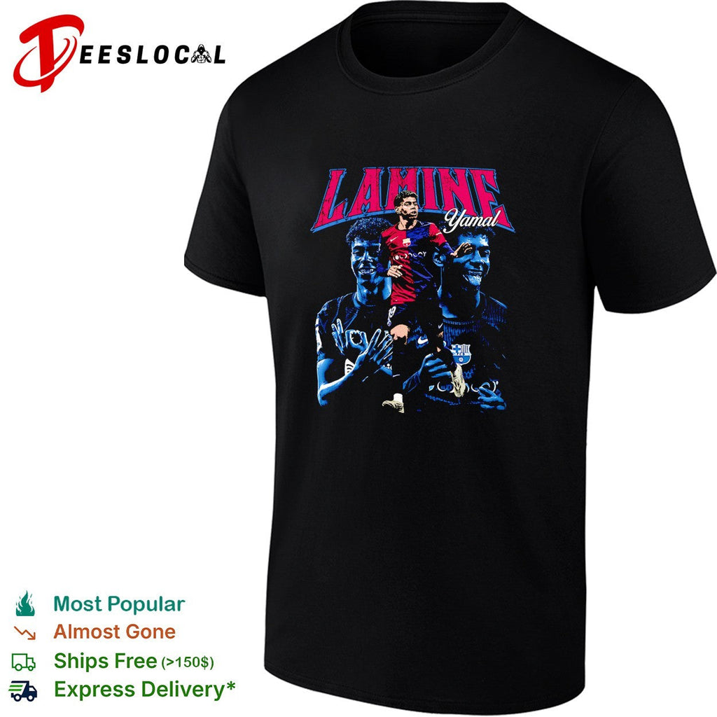 Lamine Yamal Barcelona portrait shirt Unisex