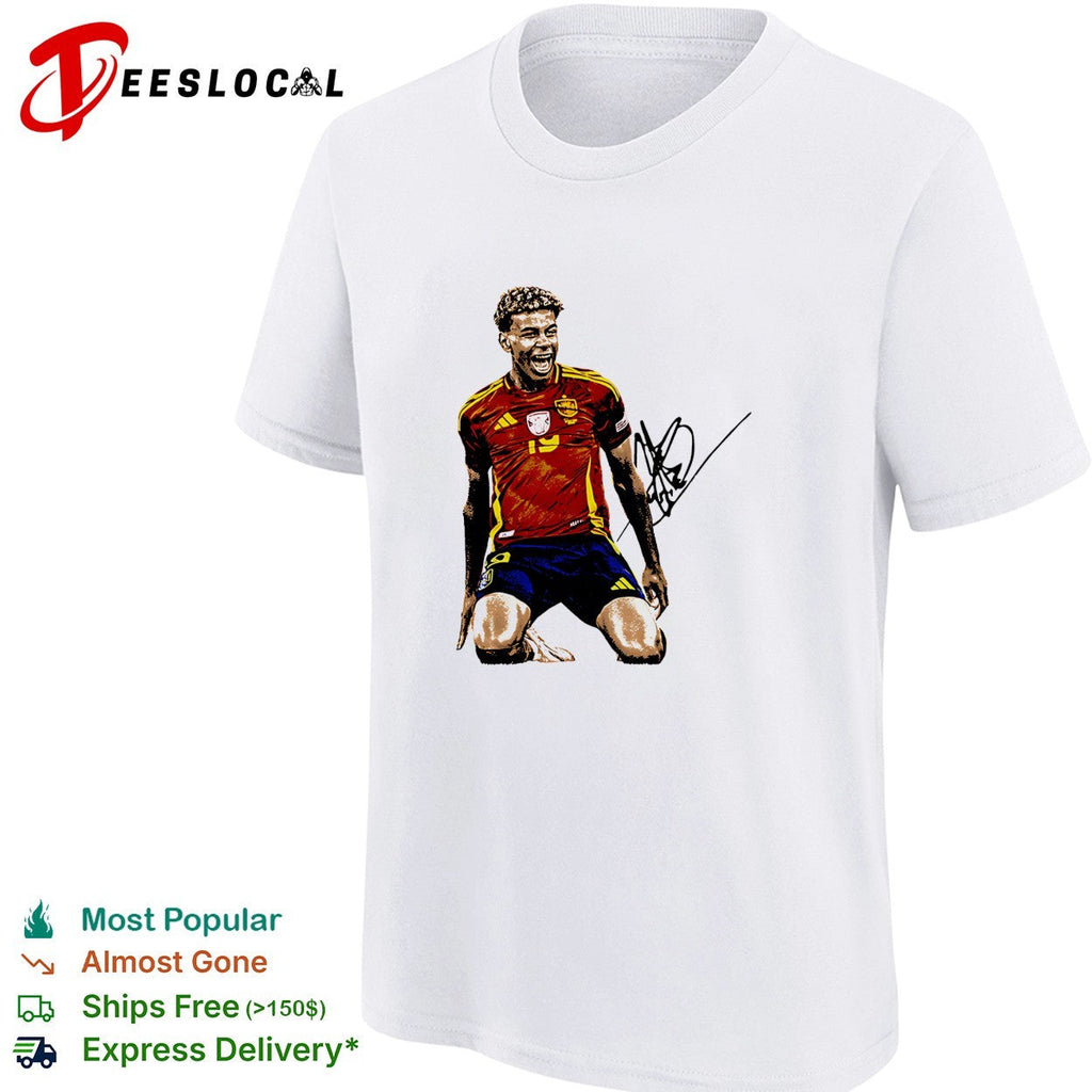 Lamine Yamal Spain signature shirt Unisex