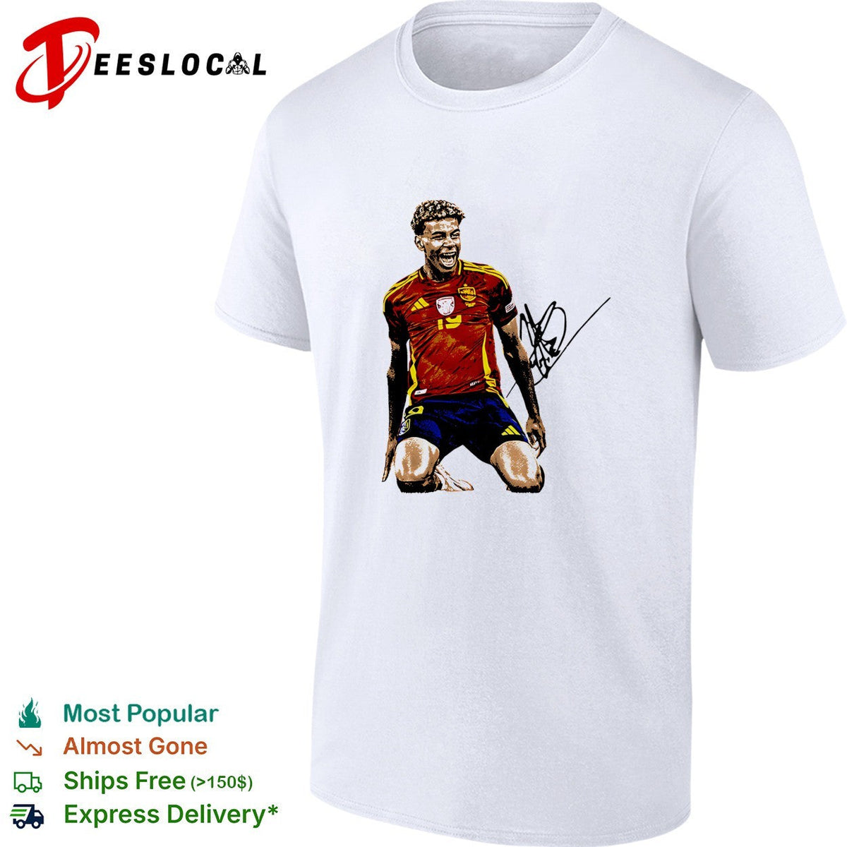 Lamine Yamal Spain signature shirt Unisex