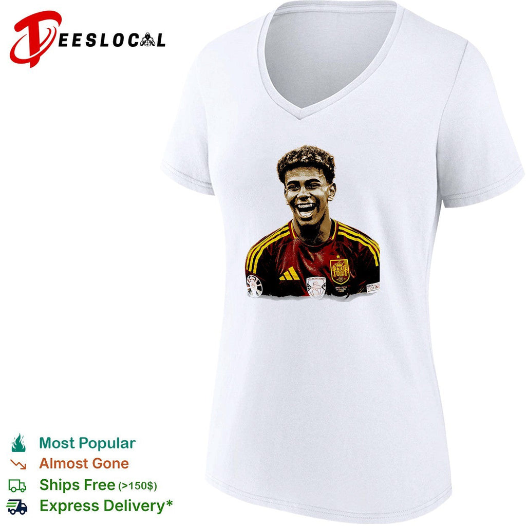 Lamine Yamal laughing Spain portrait shirt Unisex