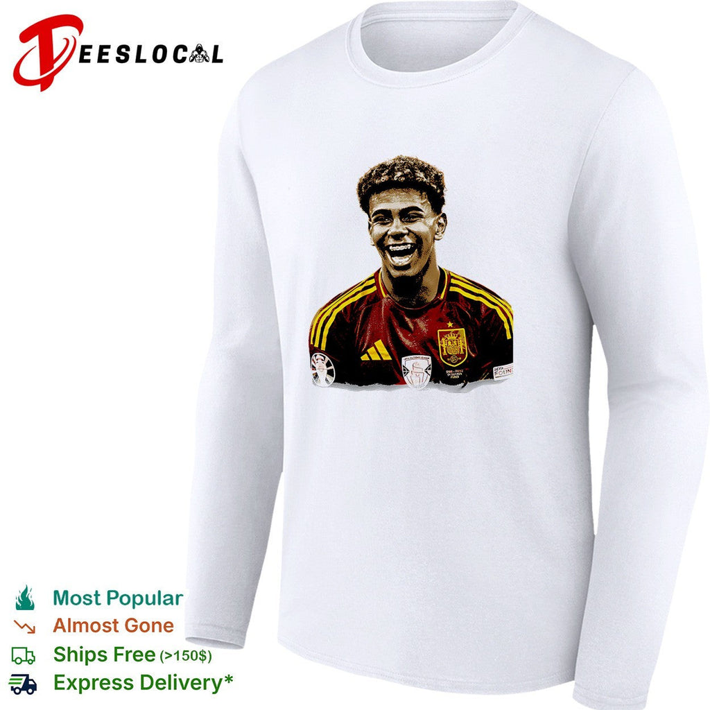 Lamine Yamal laughing Spain portrait shirt Unisex
