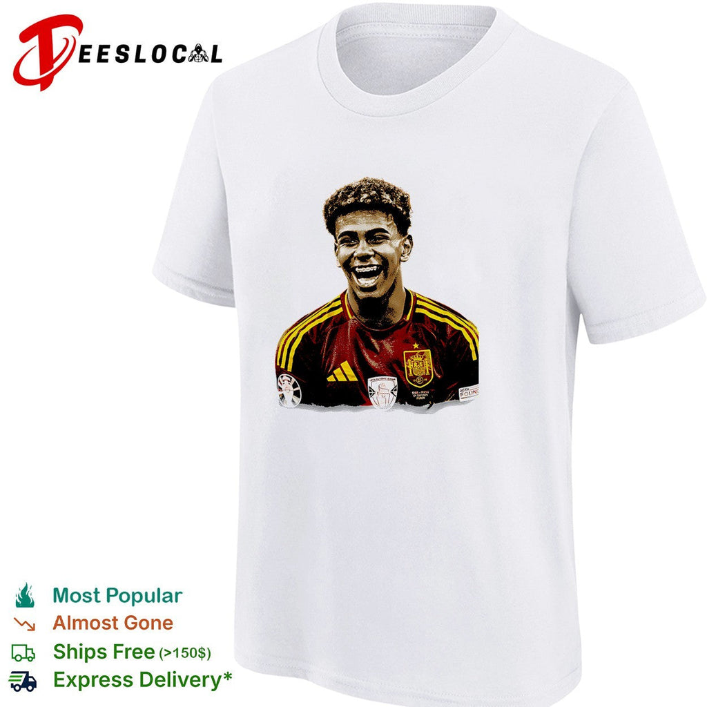 Lamine Yamal laughing Spain portrait shirt Unisex