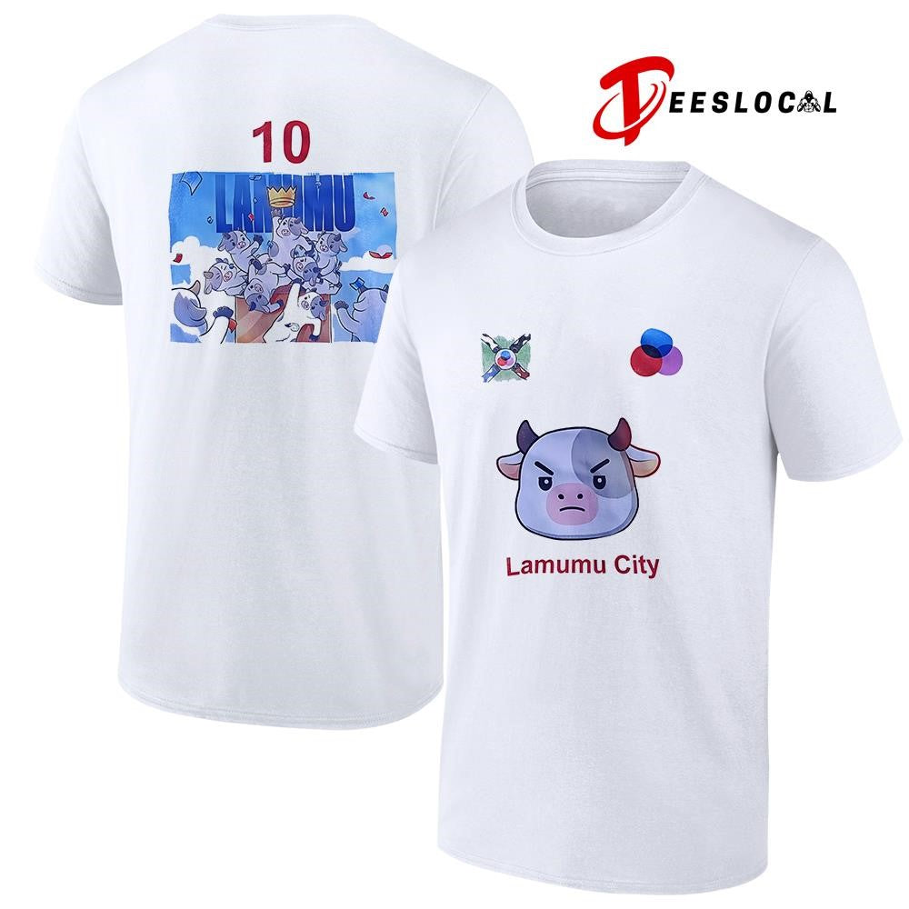 Lamumu city cow graphic shirt Unisex