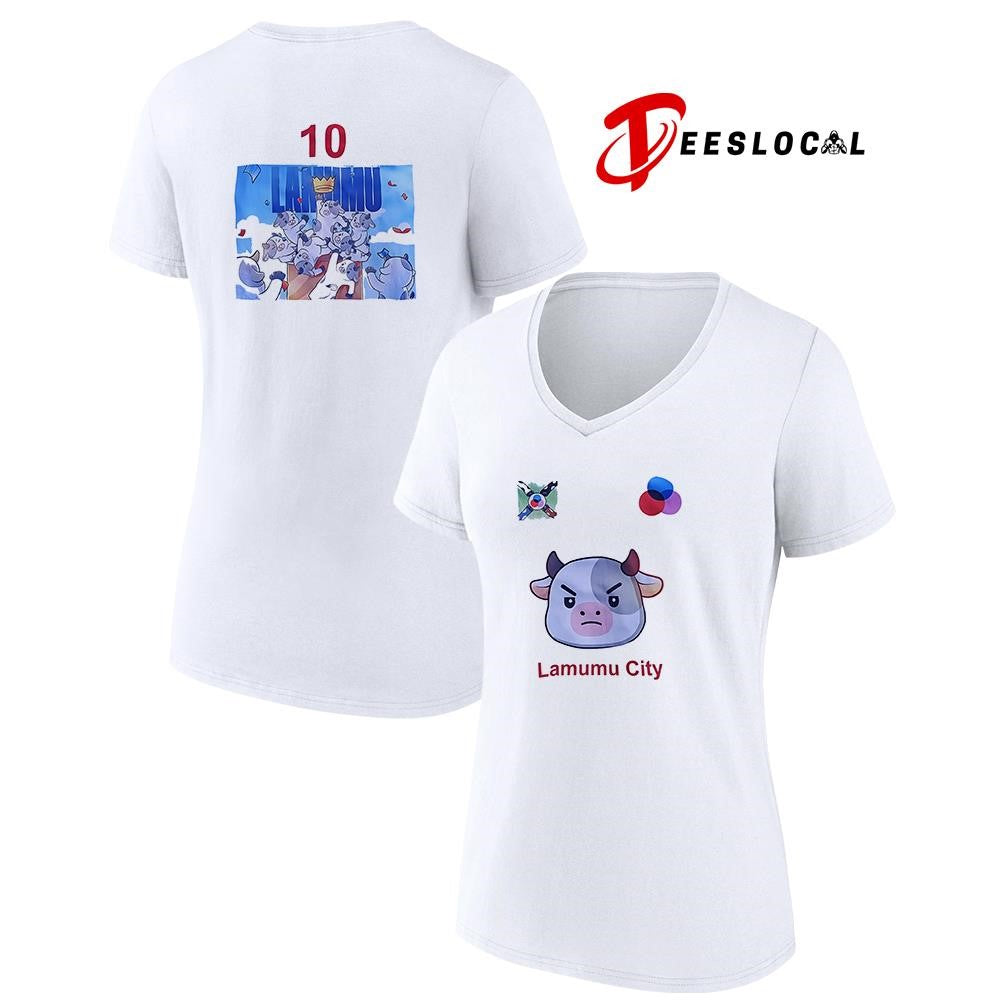 Lamumu city cow graphic shirt Unisex