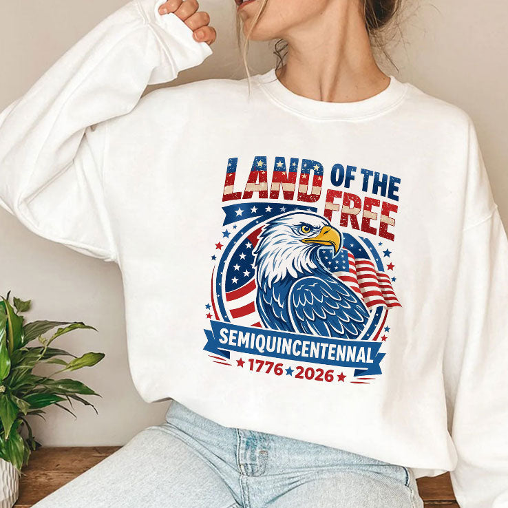 Land Of The Free Semiquincentennial 1776-2026 T Shirt Unisex
