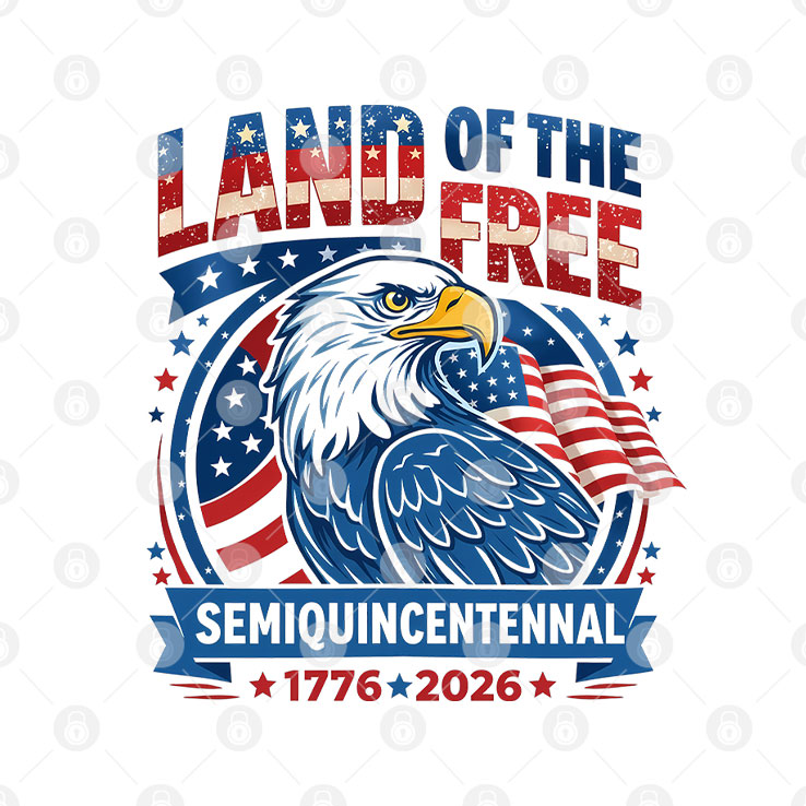 Land Of The Free Semiquincentennial 1776-2026 T Shirt Unisex