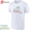 Land of palms and sunshine beach vintage badge shirt Unisex