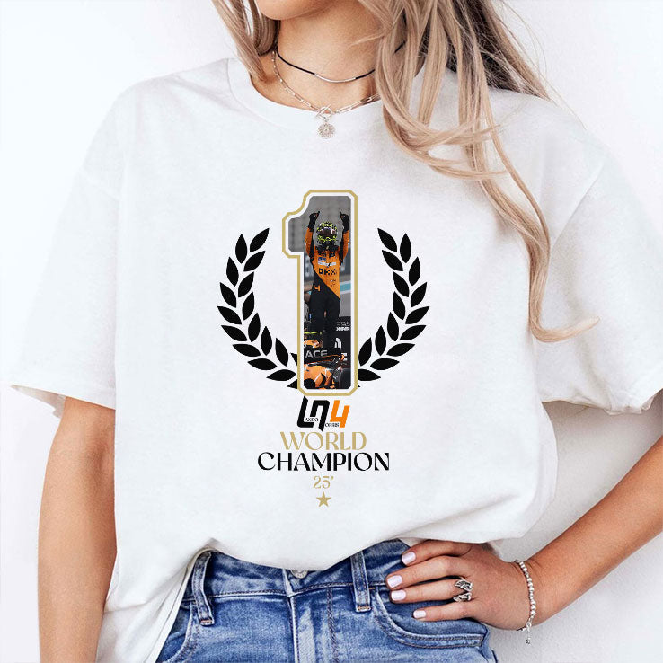 Lando Norris F1 2025 World Champion Shirt Unisex