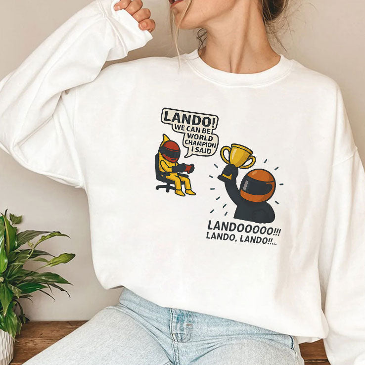 Lando Norris World Champion Meme T Shirt Unisex
