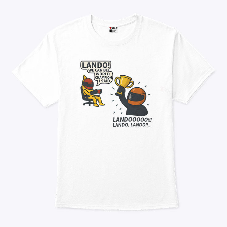 Lando Norris World Champion Meme T Shirt Unisex