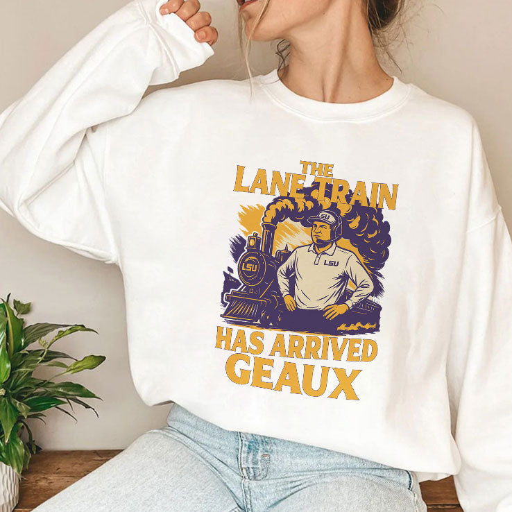 Lane Kiffinn Lsuu Louisiana Tigers Train Has Arrived Geaux T Shirt Unisex