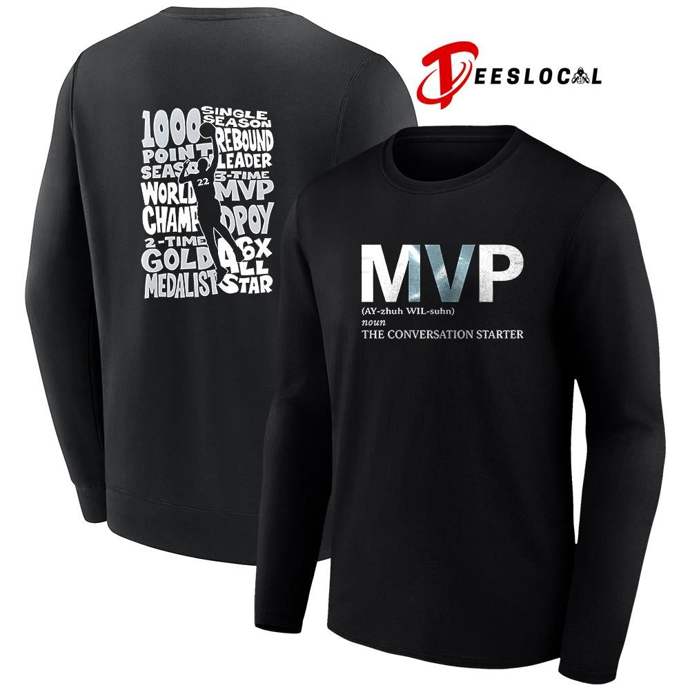 Las Vegas Aces Aja Wilson MVP 1000 point season silhouette graphic shirt Unisex
