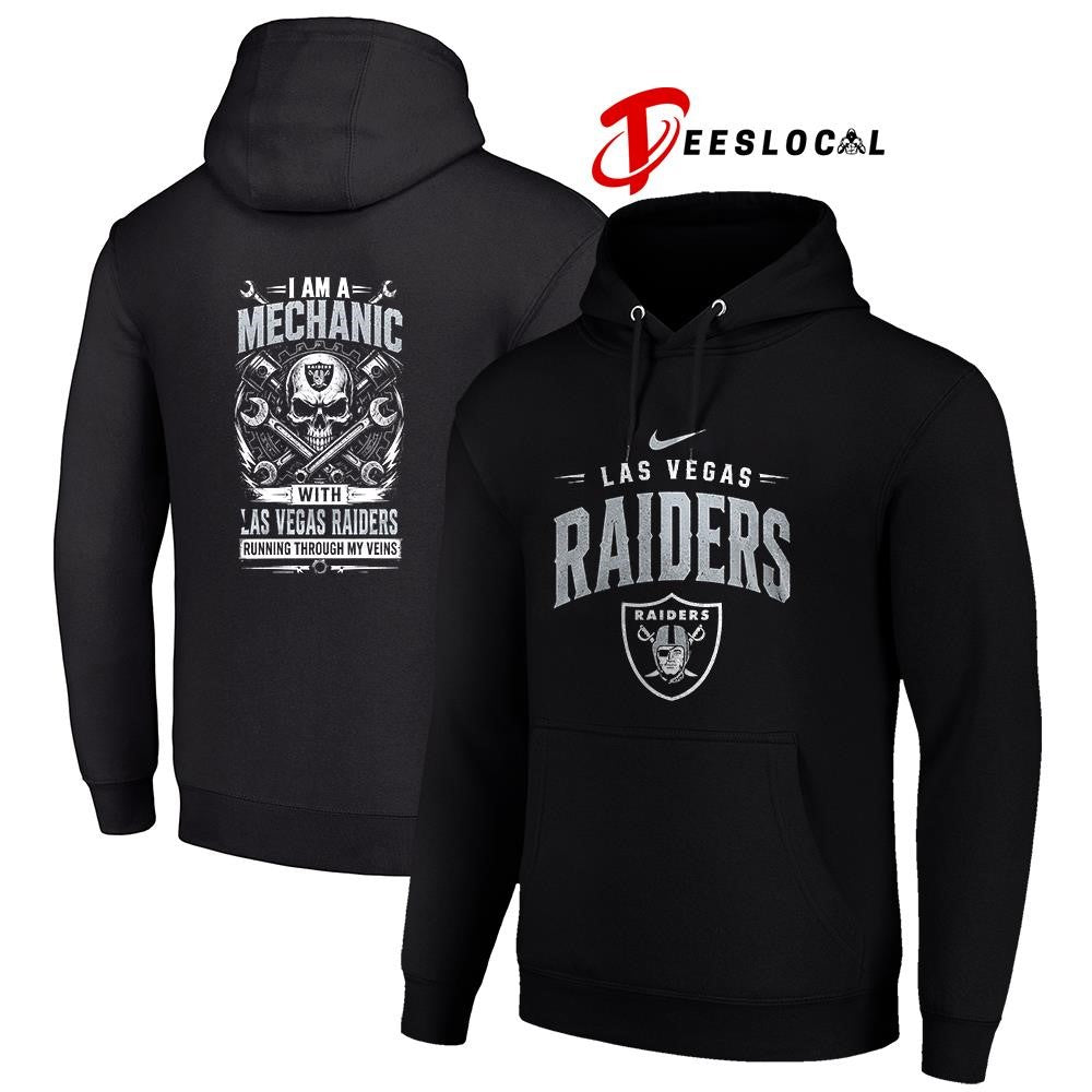 LasVegasRaidersIamamechanicrunningthroughmyveinsskeletonshirt Unisex